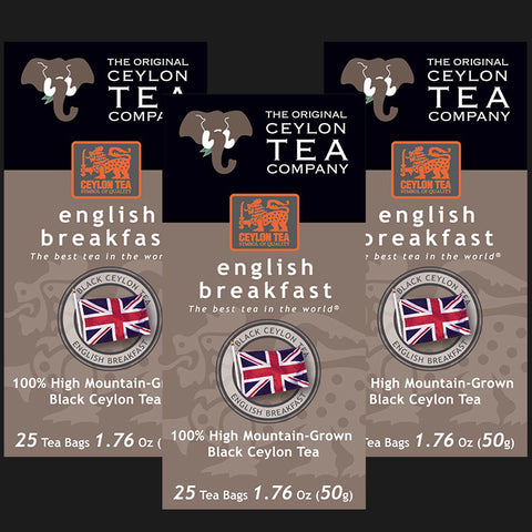 English Breakfast 3 cartons 75 Tea Bags