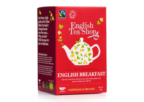 ORGANIC English Breakfast 20ct Sachet Tea Bags
