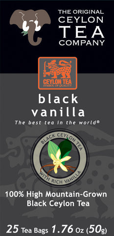 Black Vanilla 25 Tea Bags